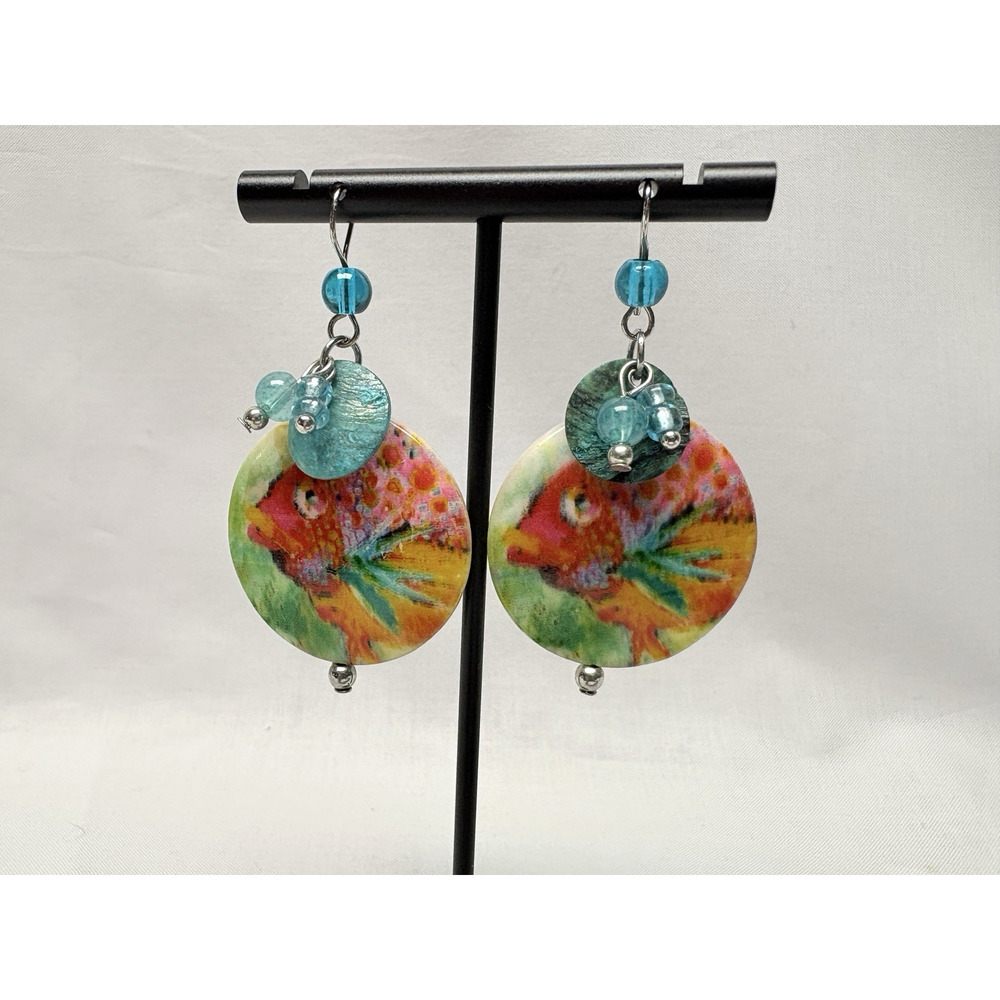 Leoma Lovegrove Multicolor Fish Dangle Earrings